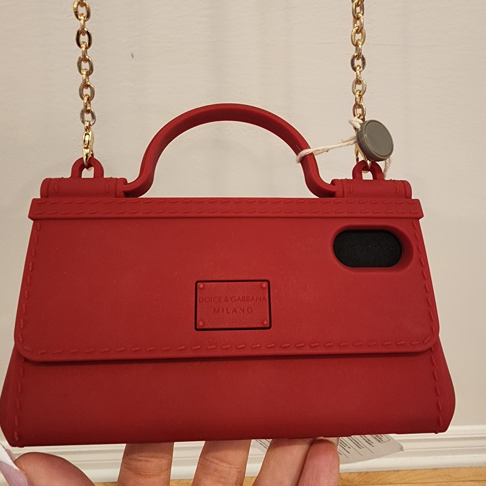 Dolce & Gabbana Scarlet Mini Bag with Gold Chain